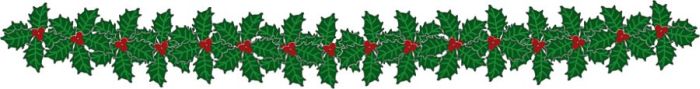 Holly garland Holly garland
